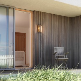 Astro Homefield udendørs væglampe, messing