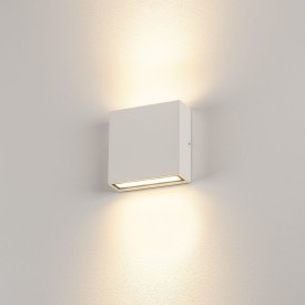 SLV Big Quad udendørs væglampe, hvid