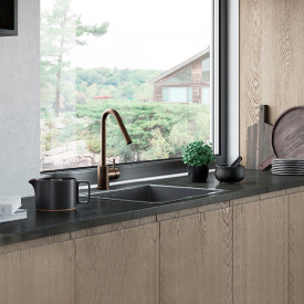 Mora Izzy köksblandare, patinerad mässing