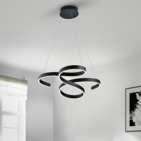 Trio Lighting Francis pendel, svart