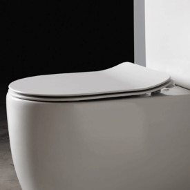 Lavabo Glomp Mini Slim toalettsits, soft close, snabbfäste, vit