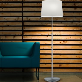 Trio Lighting Lyon golvlampa, stål