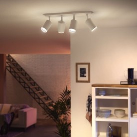 Philips Hue Fugato spotter i tak, hvit
