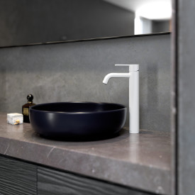 Damixa Silhouet servantbatteri, matt hvit