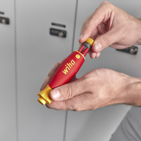 Wiha PocketMax bitskruvmejsel med 4 smala bits, 1000V