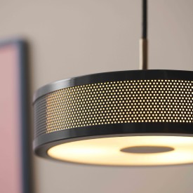 Halo Design Frame pendellampe, svart, Ø24 cm