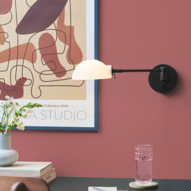 Halo Design Kjøbenhavn vegglampe, sort