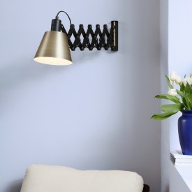 Halo Design Vintage sakselampe, sort/messing