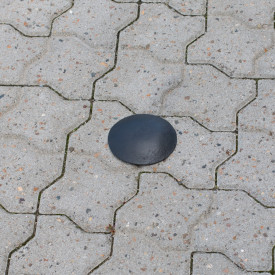 100 x 15/77 mm, M16 markeringssøm, lakeret, støbejern GG