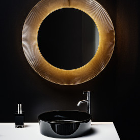 Kartell Laufen tvättställ, Ø42 cm, matt svart