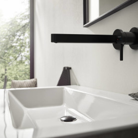 Hansgrohe Finoris servantbatteri, matt sort