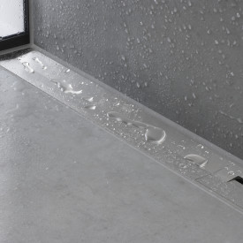 Hansgrohe Raindrain Flex avløpsrenne, 900 mm, veggmontering, rustfritt stål