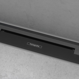 Hansgrohe Raindrain Flex afløbsrende, 900 mm, vægmontering, mat sort