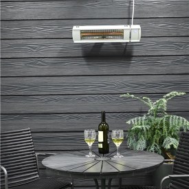 Heat1 Eco high-line terassvärmare, infraröd, 6-steg, 1500 W, vit