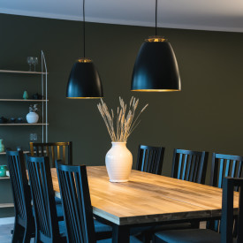 SG Bell pendel, sort/hvid, Ø30 cm