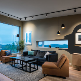 SG Bell pendel, sort/hvid, Ø16 cm