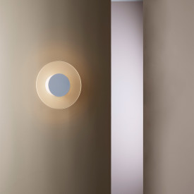 Astro Halftone væglampe, Ø40 cm