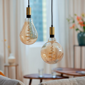 2 stk Wiz E27 globepære, justerbar hvit