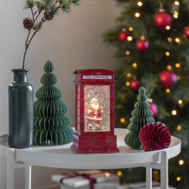 Konstsmide snøkule, telefonboks