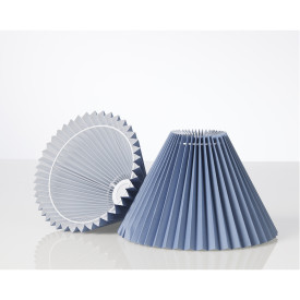 Nielsen Light Emma Piso Plisse lampeskærm til væg/pendel, blå, H19 cm