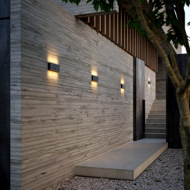 Nordlux Kinver utelys vegg, sort, 26 cm