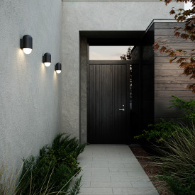 Nordlux Heka utelys vegg, sort