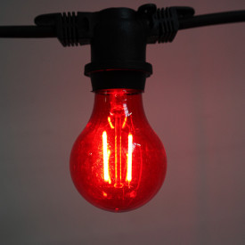 Sirius Samson lyspære, rød