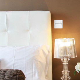 Hue kompatibel ZigBee push med av/på - opp/ned for LK FUGA hvit