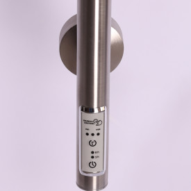 Kriss Duo Plus håndkletørker, el, 19x148 cm, børstet rustfri stål