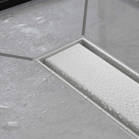 Hansgrohe Raindrain Match afløbsrende, 600 mm, mat hvid