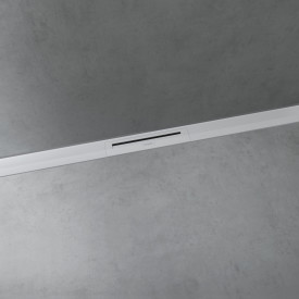 Hansgrohe Raindrain Flex avløpsrenne, 1000 mm, veggmontering, matt hvit