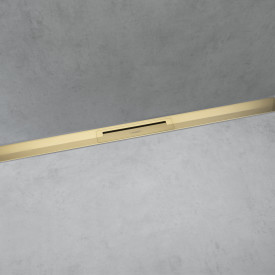 Hansgrohe Raindrain Flex avløpsrenne, 1000 mm, veggmontering, børstet bronse