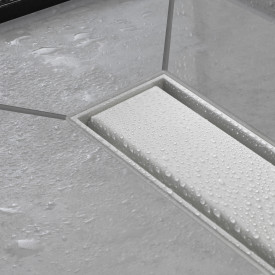 Hansgrohe Raindrain Match afløbsrende, 700 mm, mat hvid