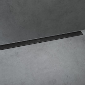 Hansgrohe Raindrain Match avløpsrenne, 900 mm, matt svart