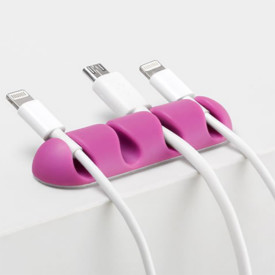 Bluelounge Cabledrop ledningeholder, pink/turkis, 2 stk.