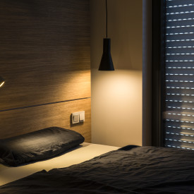 SLV Phelia pendel, sort/guld, Ø13 cm