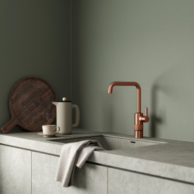 Damixa Silhouet Instant köksblandare, kokande vatten, borstad koppar