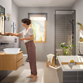 Hansgrohe Rebris E håndvaskarmatur, mat sort