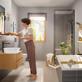 Hansgrohe Rebris E 240 håndvaskarmatur, mat sort