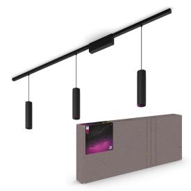 Philips Hue Perifo skinnependellampe, 3 pendler, sort