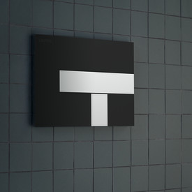 Laufen Lis AW100 spolplatta svart/matt krom