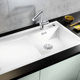 Blanco Zenar XL 6S-F MXI kjøkkenvask, 98,75x49,75 cm, hvit