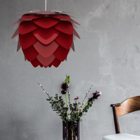 Umage Aluvia lampskärm, röd, Ø40 cm