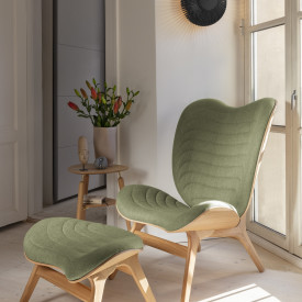 Umage Clava Up Wood vegglampe, sort tre, Ø49 cm