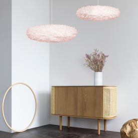 Umage Eos Esther fjäderlampa, rosa, Ø60 cm