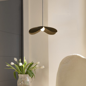 Umage Forget Me Not lampeskjerm, mørkt tre, Ø28 cm