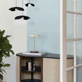 Umage Forget Me Not lampeskjerm, sort tre, Ø19 cm