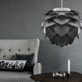 Umage Silvia lampeskjerm, sort, Ø45 cm