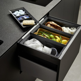 Blanco Flexon II Low 60/3 affaldssystem, 45 liter, sort