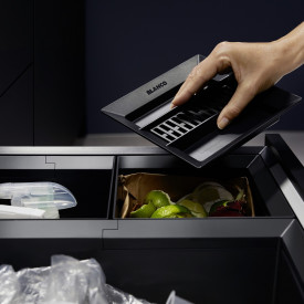 Blanco Flexon II Low 60/4 affaldssystem, 42 liter, sort